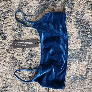 Velvet bathing suit top only